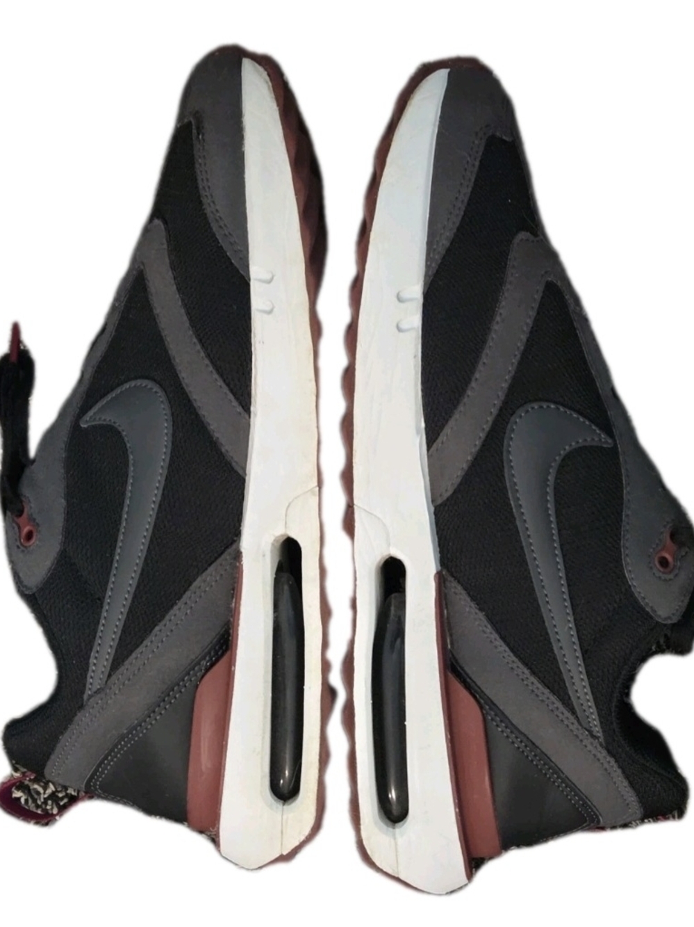 Nike Air Max Dawn Blk/Red Athletic Running Walking Sneakers US Men's Size 9.5 - Picture 6 of 10